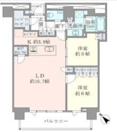 ブリリアザ・タワー東京八重洲アベニュー 25階 間取り図