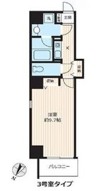 メトロフロント神田 703 間取り図