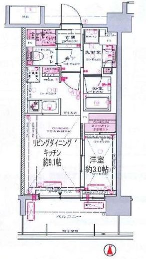 ザ・レジデンス蒲田アイリスコート 3階 間取り図