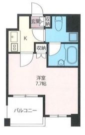 エスティメゾン浅草駒形 603 間取り図