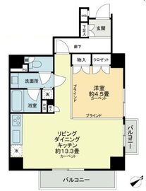 パークノヴァ神宮前 6階 間取り図