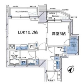 ルジェンテ代々木上原 4階 間取り図