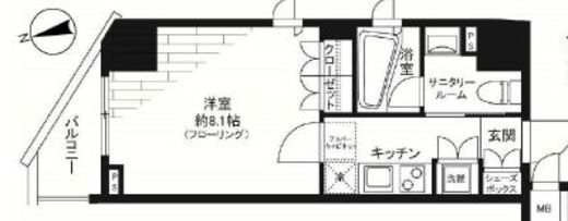 グランドコンシェルジュ新御徒町駅前 4階 間取り図