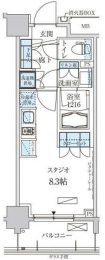 パークアクシス両国馬車通り 404 間取り図