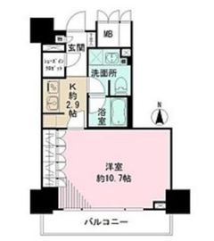 品川タワーフェイス 6階 間取り図