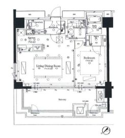 南青山テラス常盤松フォレスト 10階 間取り図