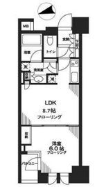 シティハウス東京新橋 2階 間取り図