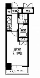 レジディア月島3 604 間取り図