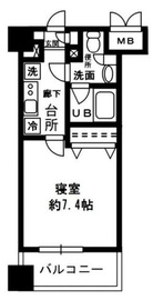 レジディア四谷三丁目 510 間取り図