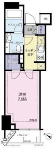 シティハウス目黒ザ・ツイン 8階 間取り図