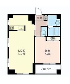マストライフ目黒南 1104 間取り図