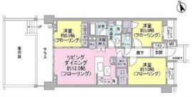 インペリアルガーデン 1階 間取り図