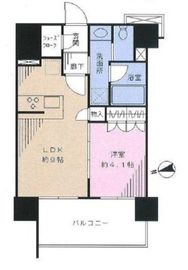サンクレイドル上野2 6階 間取り図