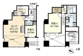 大崎ウエストシティタワーズ ウエスト 38階 間取り図