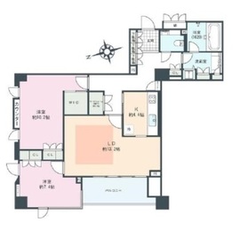 パークコート麻布鳥居坂 2階 間取り図