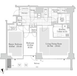 ラ・トゥール南麻布 A303 間取り図