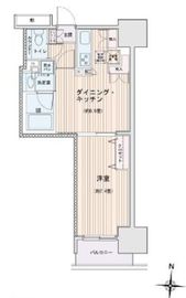 エスティメゾン錦糸町2 705 間取り図