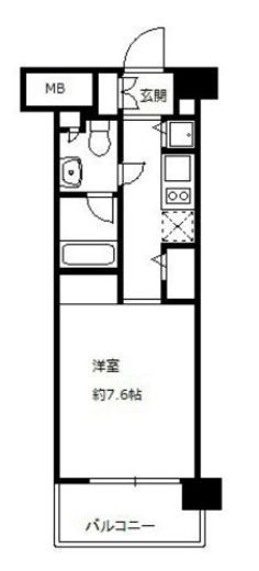 ニューシティアパートメンツ亀戸 513 間取り図