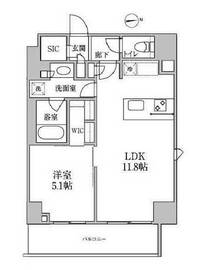 レジディア中延2 1201 間取り図