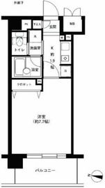 アボリアスコート笹塚 E413 間取り図