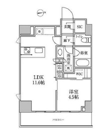 レジディア中延2 1202 間取り図