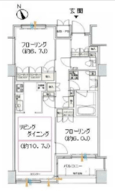 新橋プラザビル コアレジデンス 9階 間取り図