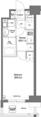 コンフォリア三田EAST 803 間取り図