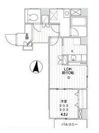 シーズンズ西麻布 303 間取り図