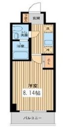 プロスペクト門前仲町 208 間取り図