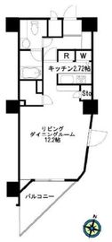 リシェ広尾 13階 間取り図