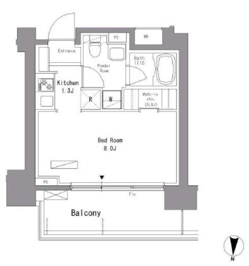 パークアクシス錦糸町 202 間取り図