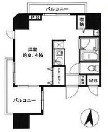 コリーヌ代官山 6階 間取り図