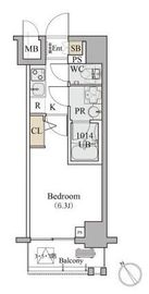 ディームス品川南 204 間取り図