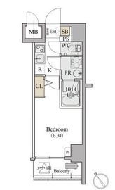 ディームス品川南 312 間取り図