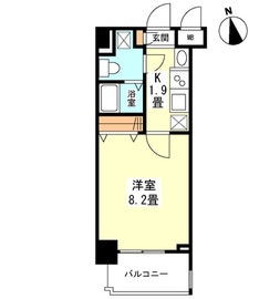 ガーラプレイス新宿御苑 506 間取り図