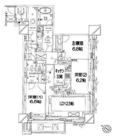 デューク・スカーラ日本橋 9階 間取り図