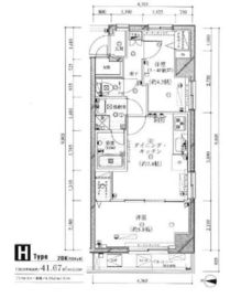 ライジングプレイス錦糸町 6階 間取り図