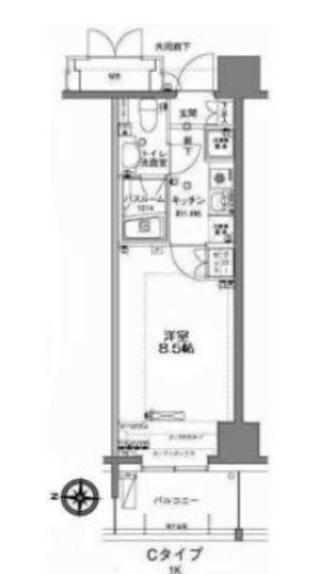 MFPRコート木場公園 404 間取り図