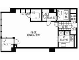 ストーリア赤坂 210 間取り図