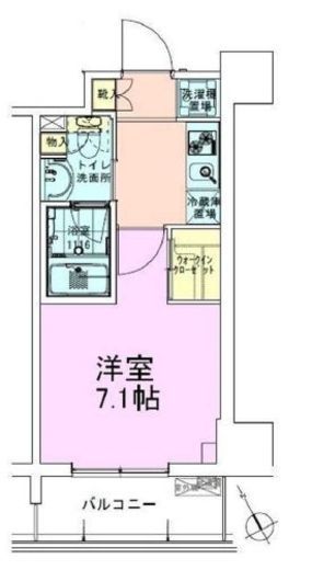 門前仲町レジデンス参番館 1103 間取り図