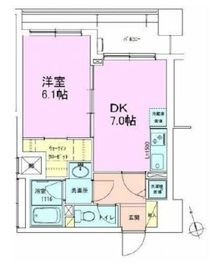 銀座レジデンス参番館 703 間取り図