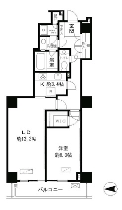 恵比寿ガーデンテラス弐番館 419 間取り図