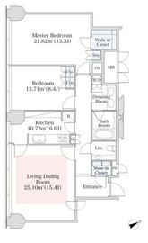 プラティーヌ西新宿 1203 間取り図