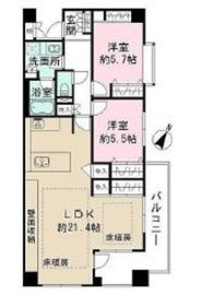 ディアパーク市ヶ谷南町 2階 間取り図