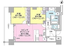 ブランズ渋谷常盤松 8階 間取り図