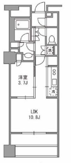 パークコート神宮前 The Air 7階 間取り図