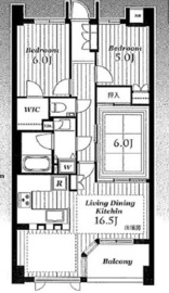 目黒東山シティハウス 2階 間取り図