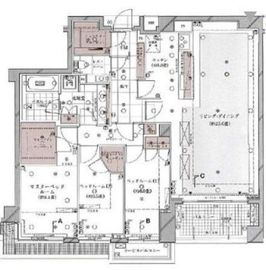 ディアナコート八雲桜樹 1階 間取り図