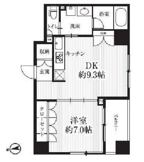 HF千駄木レジデンス 1004 間取り図
