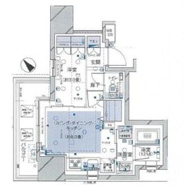 インプレストコア武蔵小山 9階 間取り図